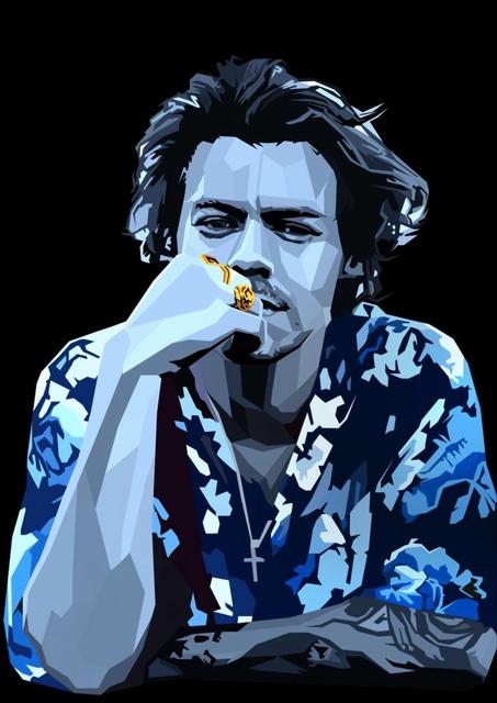 harry-styles-posters-blue-puzzles-harry-styles-poster