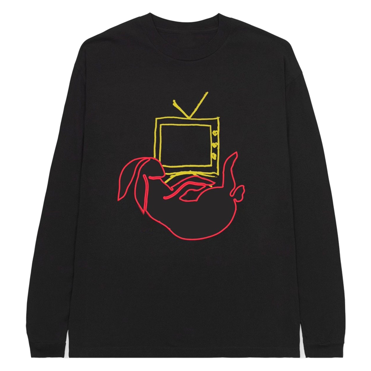 Love On Tour Bunny TV Longsleeve - Black