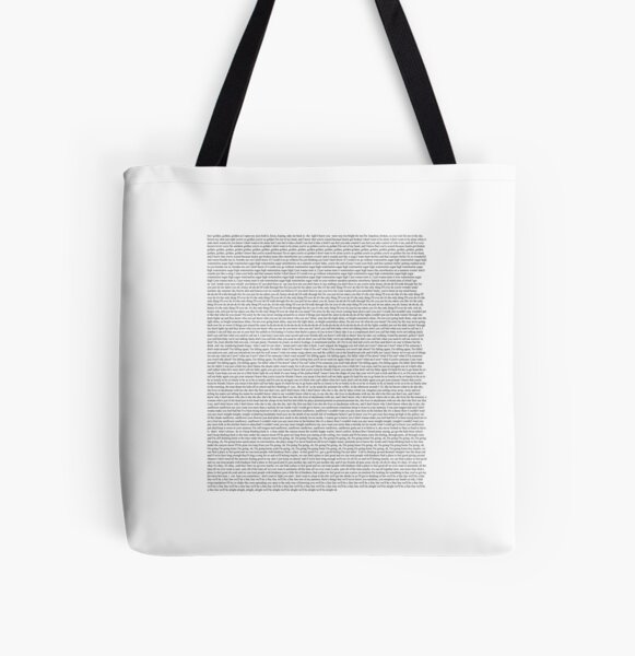 All lyrics in the fine line album by Harry Styles All Over Print Tote Bag RB2103 product Offical harry styles Merch