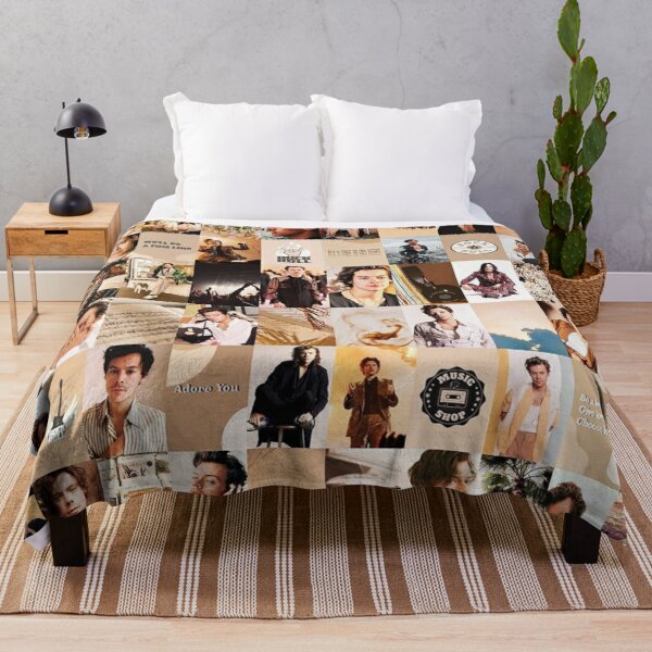 Collage Photo Harry Throw Blanket RB2103 product Offical harry styles Merch